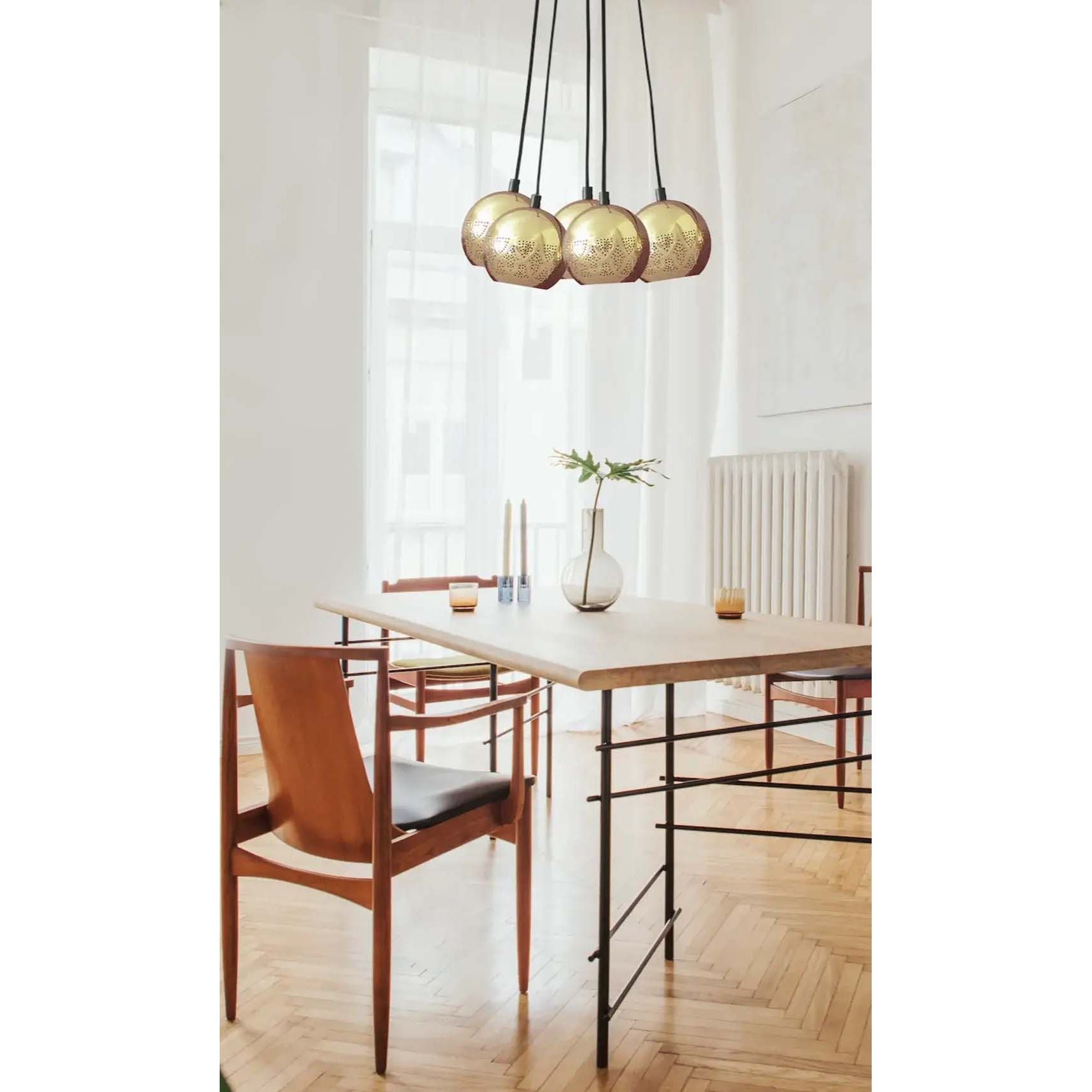 Dounia Home - DH-NURCLUCHA-PC - Nur Cluster Chandelier - Polished Copper