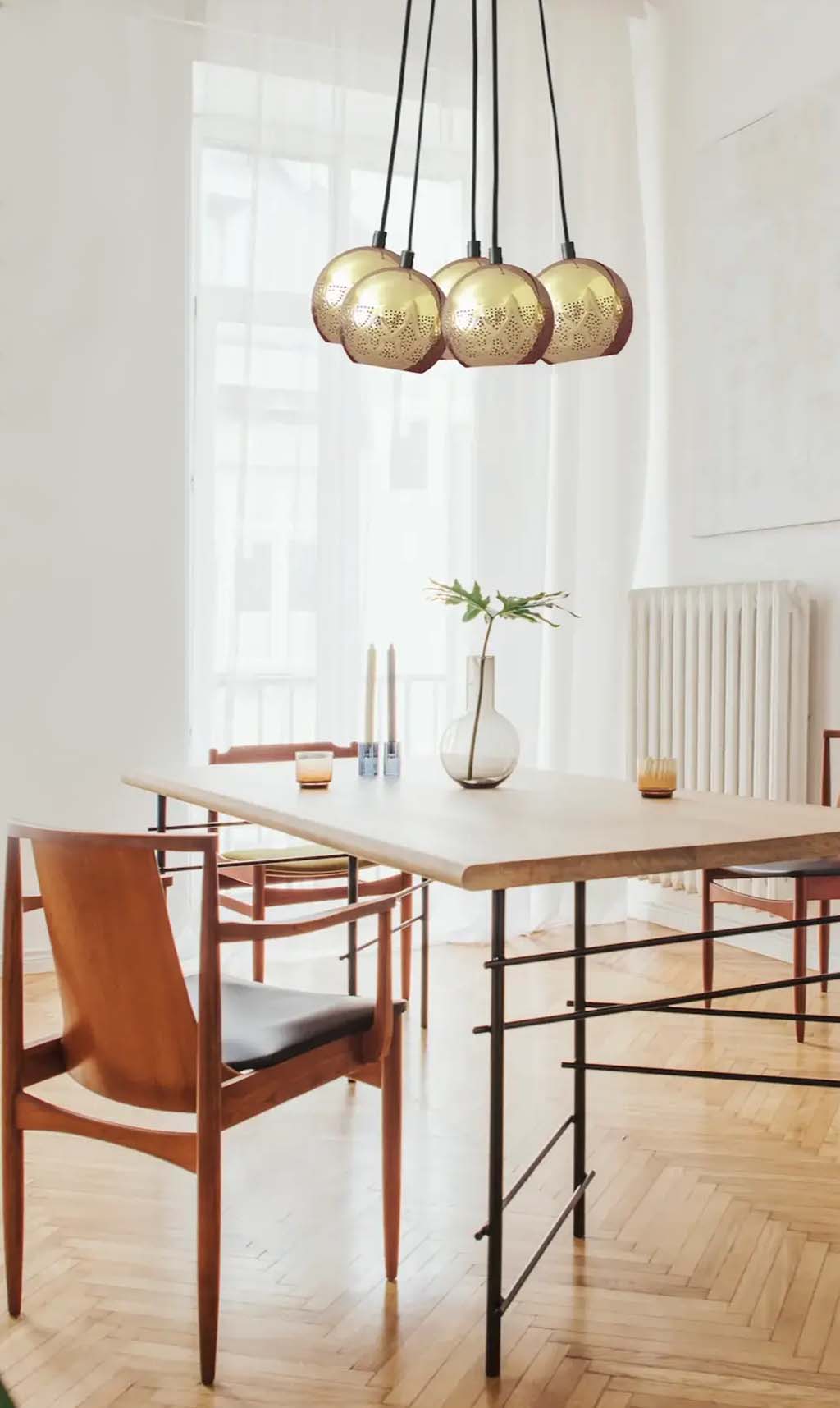 Dounia Home - DH-NURCLUCHA-PC - Nur Cluster Chandelier - Polished Copper