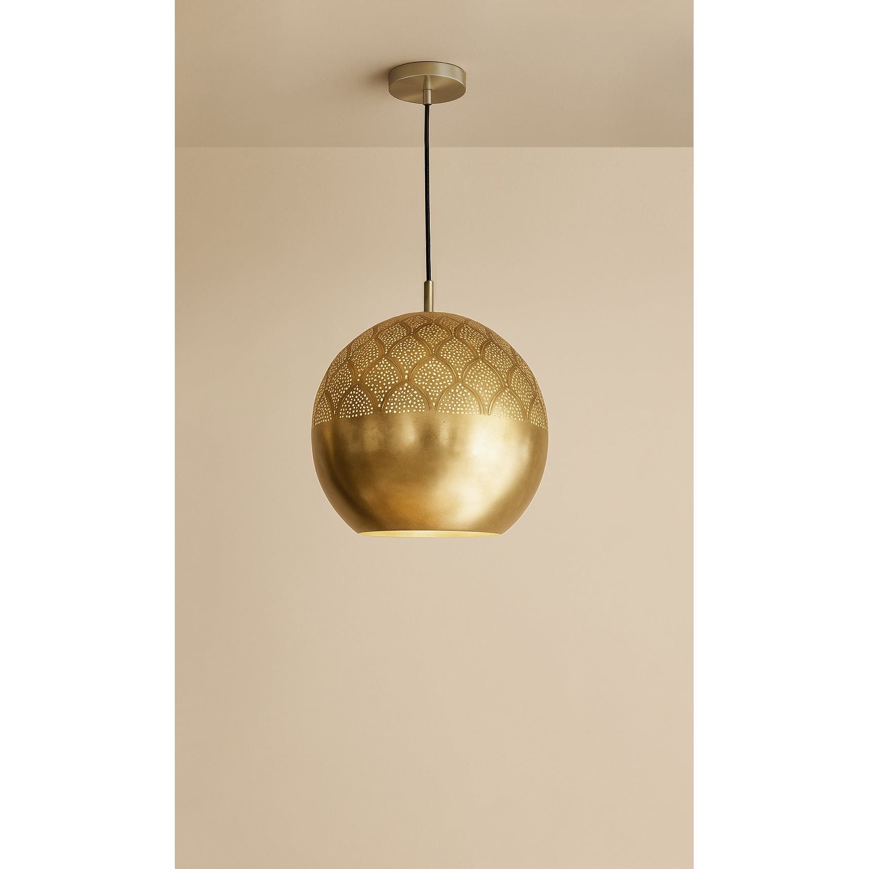 Dounia Home - DH-NURPENLIG-SM-BRS - Nur Pendant Light - Polished Brass