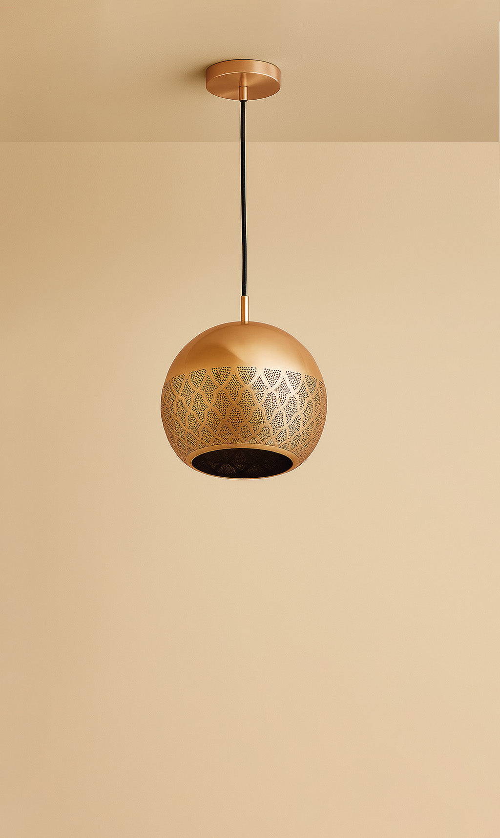 Dounia Home - DH-NURREVPEN-SM-MGM - Nur Reversed Pendant Light - Matte Gun Metal