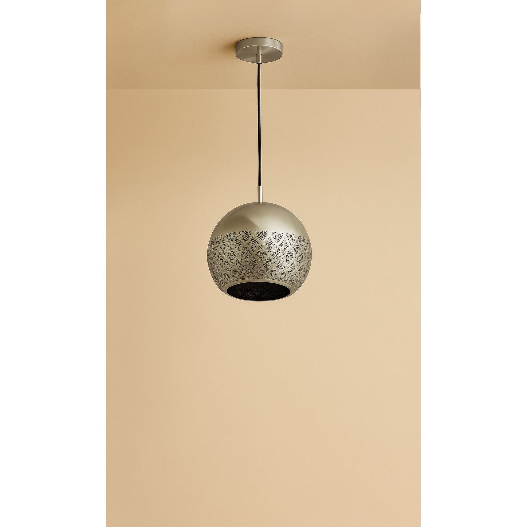 Dounia Home - DH-NURREVPEN-SM-AB - Nur Reversed Pendant Light - Antique Brass
