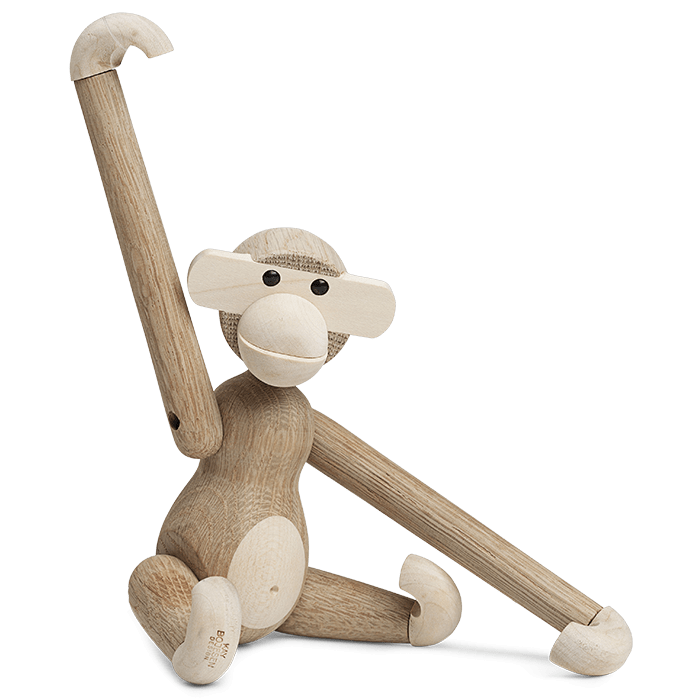 Kay Bojesen 39256 Monkey Wooden Figurine in Oak/Maple