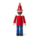 Kay Bojesen 39435 Christmas Ole Wooden Figurine in Red/Blue/White