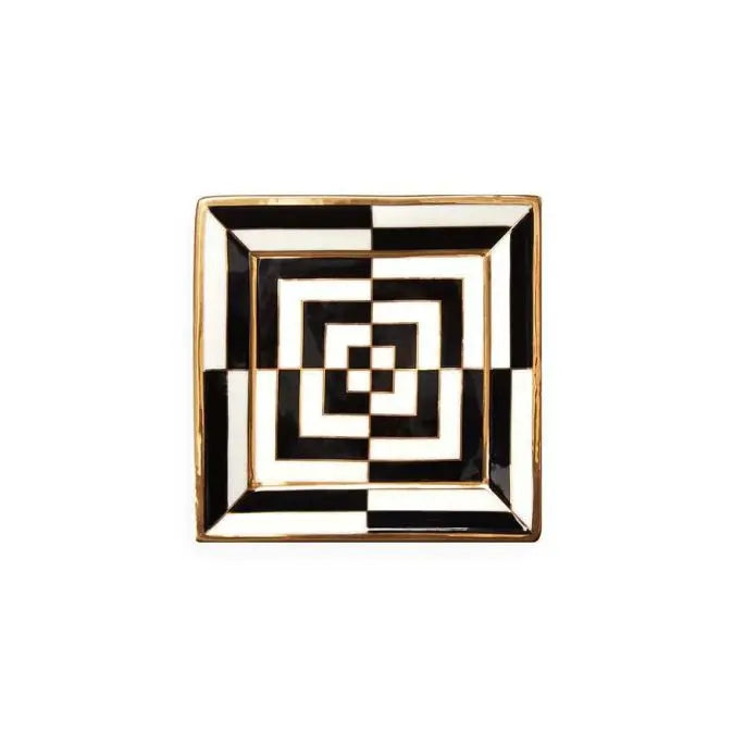 Op Art Decorative Square Tray | QUICK SHIP