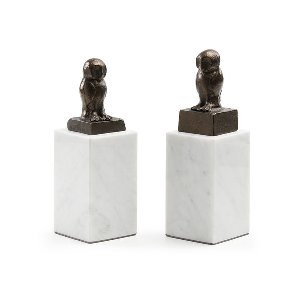 Ensemble de 2 statues de hibou