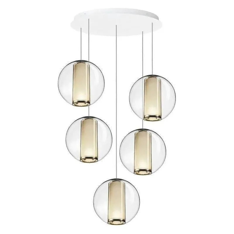 Pablo Designs - Bel Occhio Chandelier 5 - BELO CHAN 16/5 WHT | Montreal Lighting & Hardware