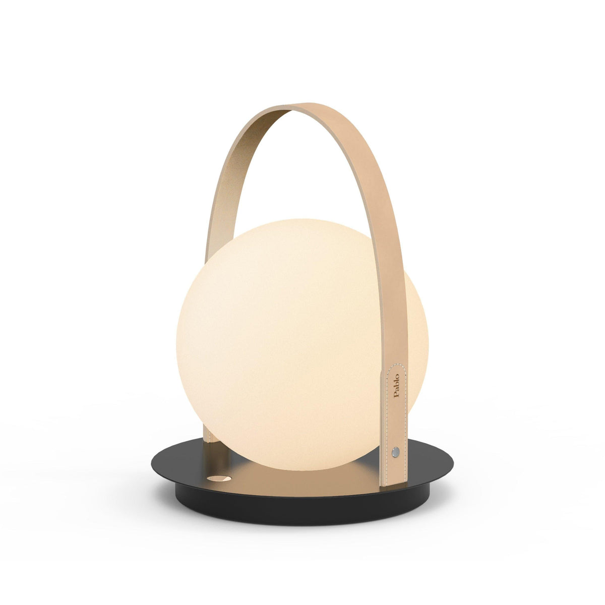 Pablo Designs - Bola Lantern - BOLA LTN BLK TAN | Montreal Lighting & Hardware