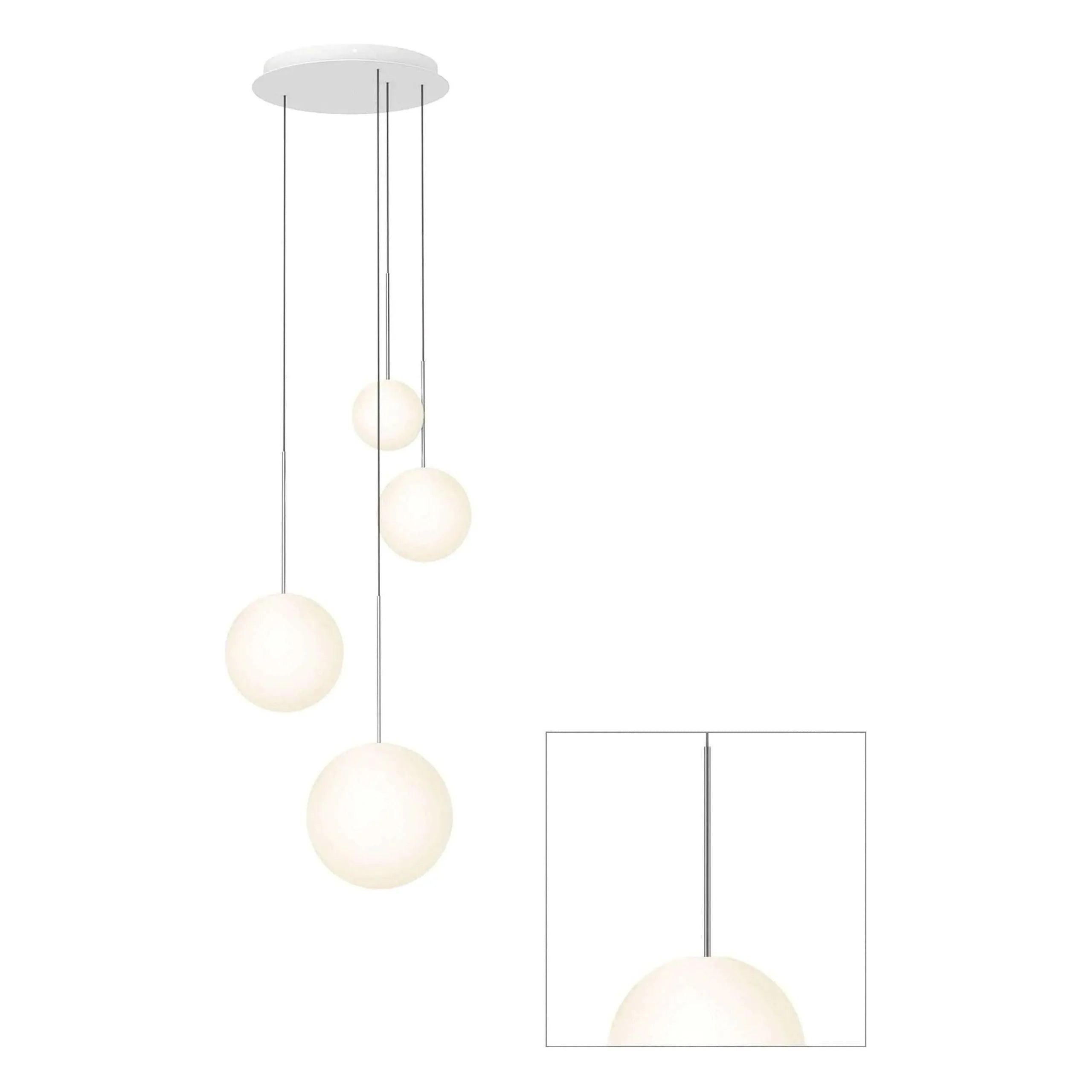 Pablo Designs - Bola Sphere Chandelier - BOLA SPH 456810 BLK | Montreal Lighting & Hardware