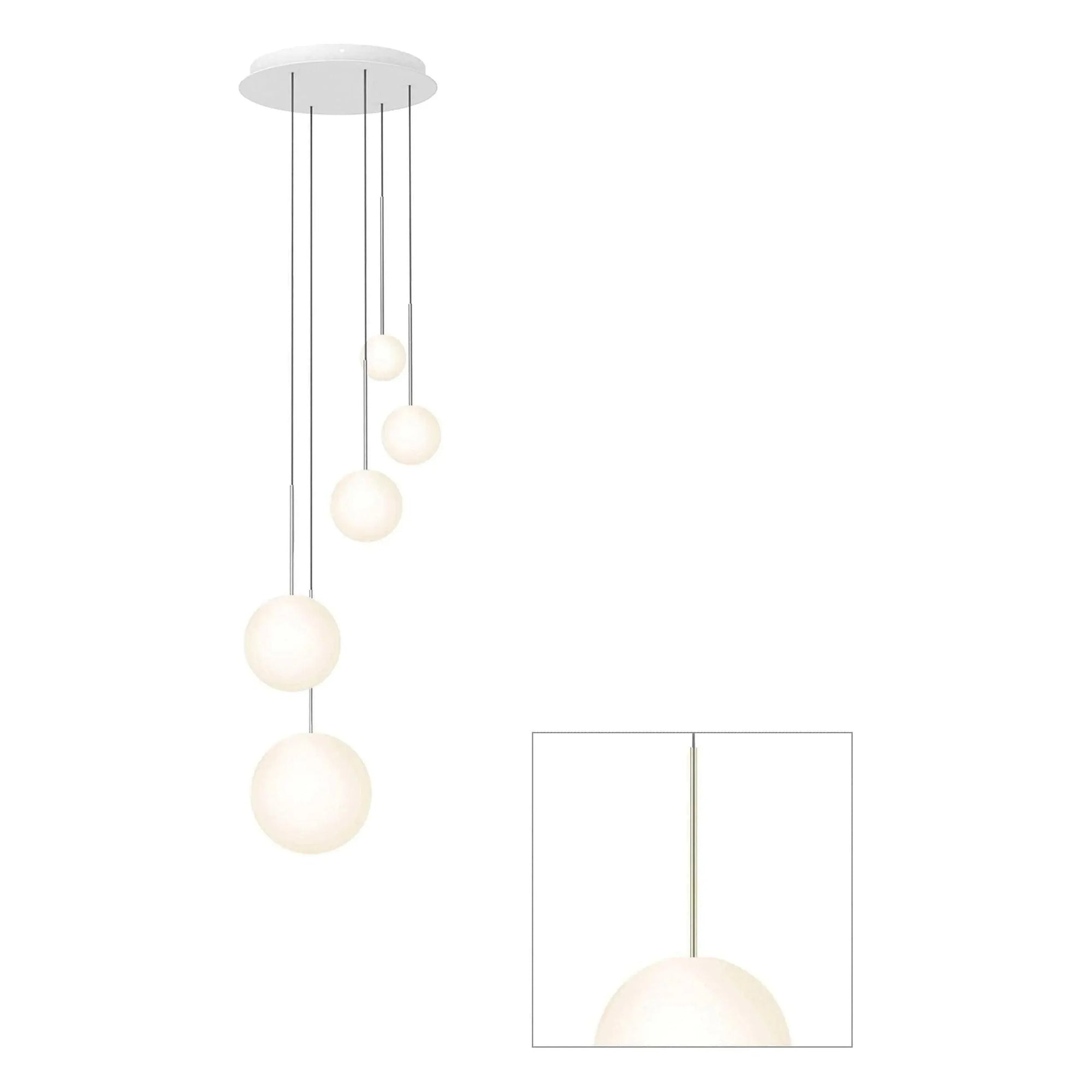 Pablo Designs - Bola Sphere Chandelier - BOLA SPH 456810 BRA | Montreal Lighting & Hardware