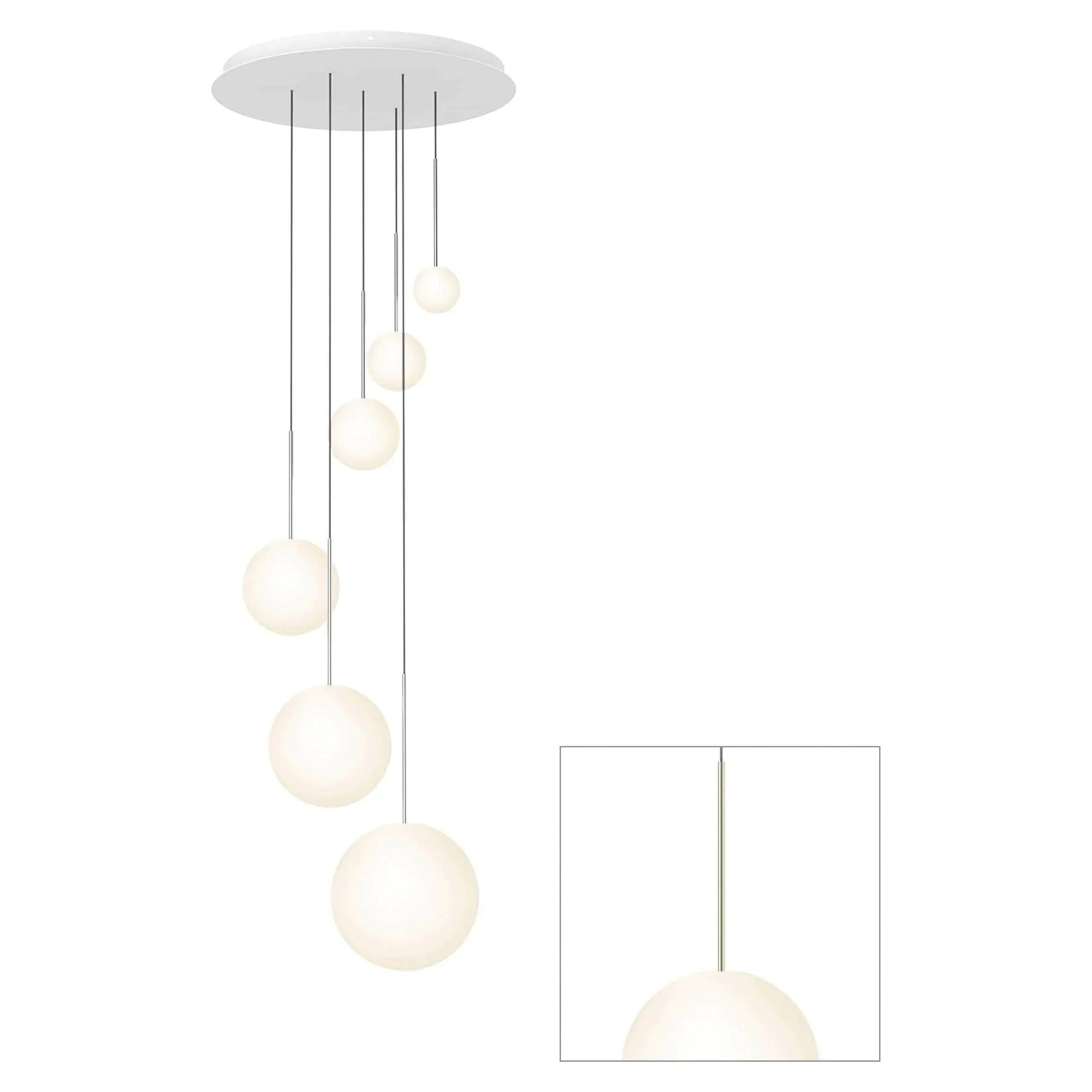Pablo Designs - Bola Sphere Chandelier - BOLA SPH 45681012 BRA | Montreal Lighting & Hardware