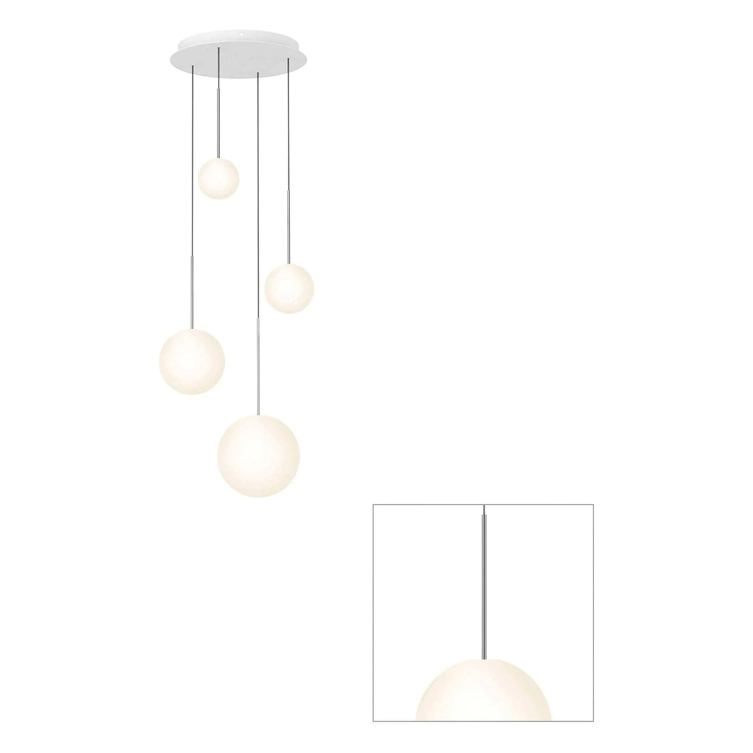Pablo Designs - Bola Sphere Chandelier - BOLA SPH 56810 GUN | Montreal Lighting & Hardware