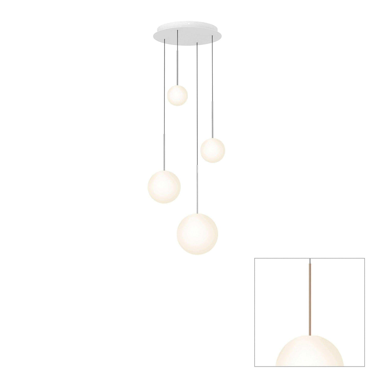 Pablo Designs - Bola Sphere Chandelier - BOLA SPH 56810 RG | Montreal Lighting & Hardware