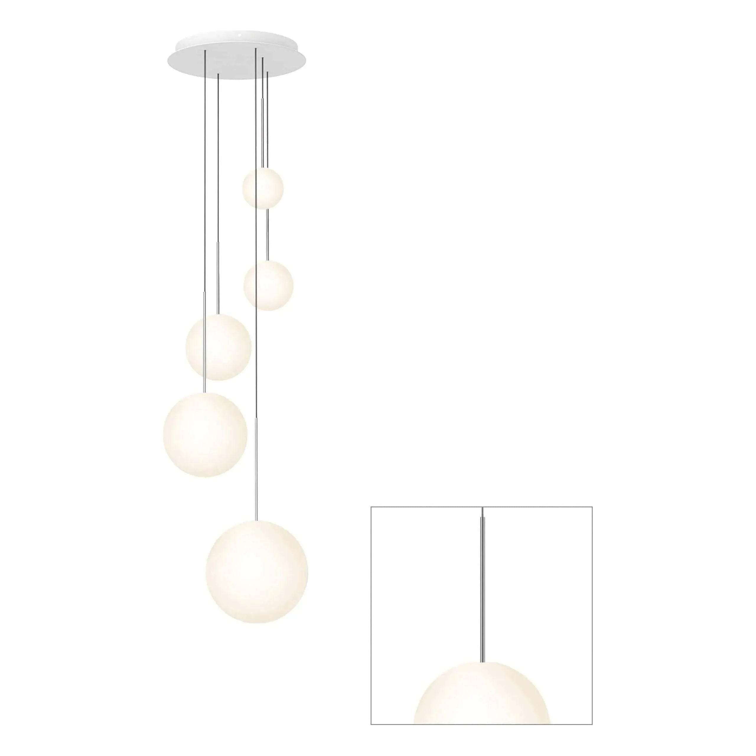 Pablo Designs - Bola Sphere Chandelier - BOLA SPH 5681012 GUN | Montreal Lighting & Hardware