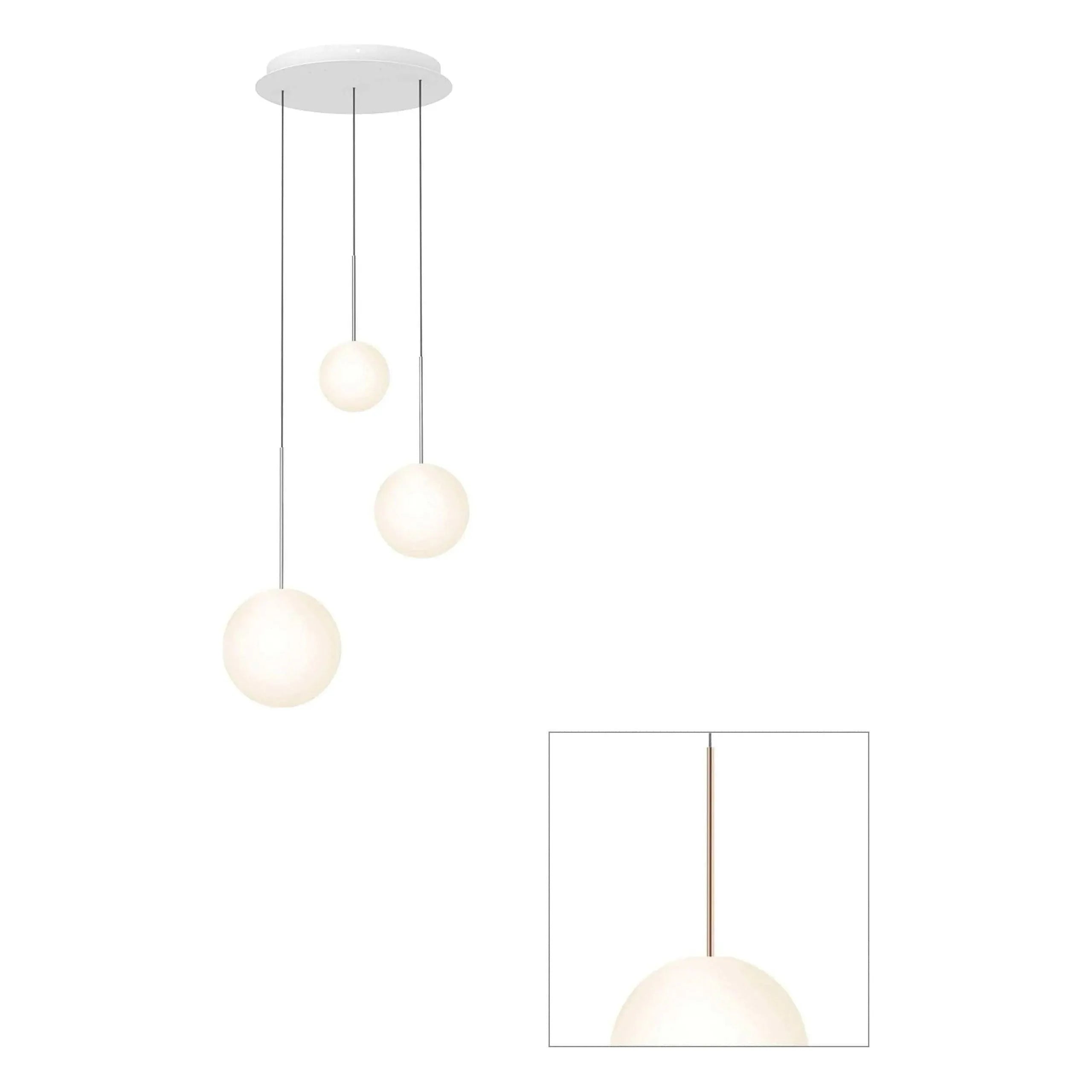 Pablo Designs - Bola Sphere Chandelier - BOLA SPH 6810 RGD | Montreal Lighting & Hardware