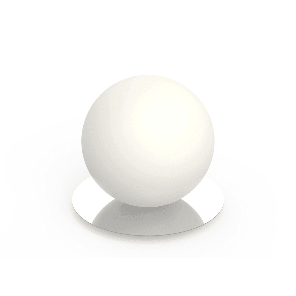 Pablo Designs - Bola Sphere Table Lamp - BOLA SPH TBL 12 CRM | Montreal Lighting & Hardware