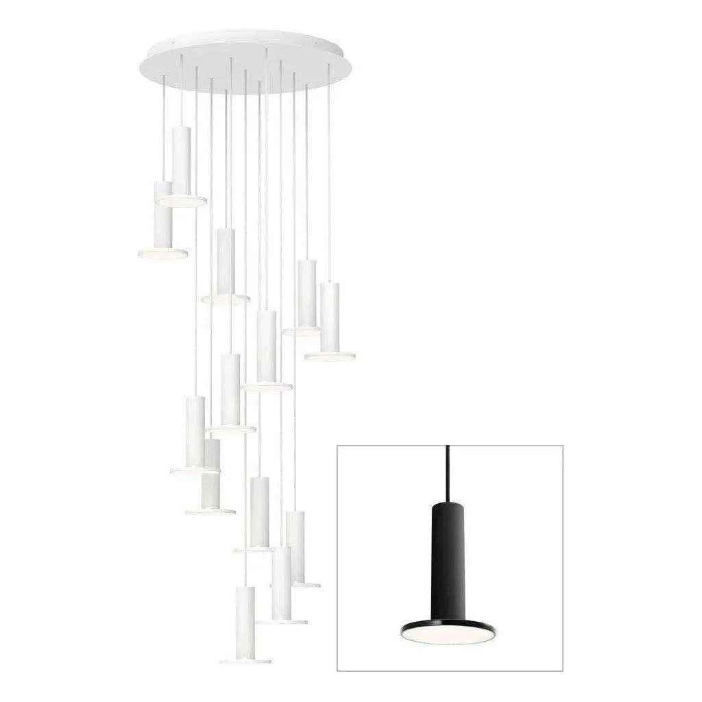 Pablo Designs - Cielo Chandelier 13 - CIEL CHND 13 BLK/BLK/BLK | Montreal Lighting & Hardware