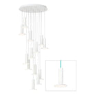 Pablo Designs - Cielo Chandelier 13 - CIEL CHND 13 WHT/WHT/TRQ | Montreal Lighting & Hardware