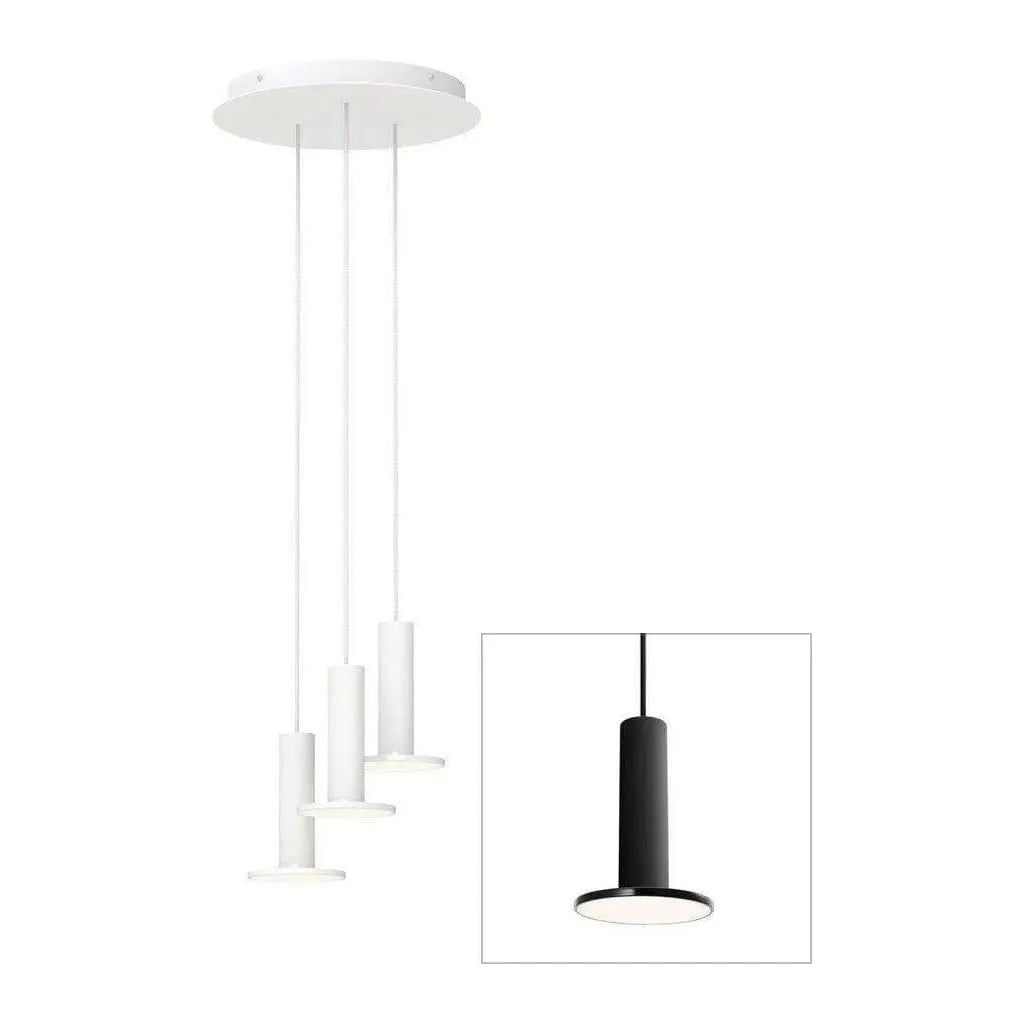 Pablo Designs - Cielo Chandelier 3 - CIEL CHND 3 BLK/BLK/BLK | Montreal Lighting & Hardware