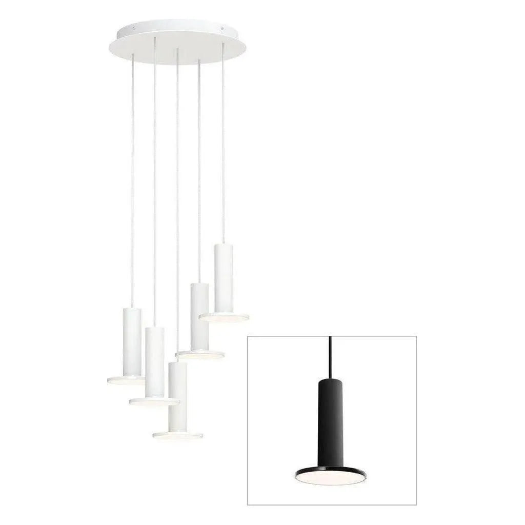 Pablo Designs - Cielo Chandelier 5 - CIEL CHND 5 BLK/BLK/BLK | Montreal Lighting & Hardware