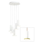 Pablo Designs - Cielo Chandelier 5 - CIEL CHND 5 WHT/MOS/COP | Montreal Lighting & Hardware
