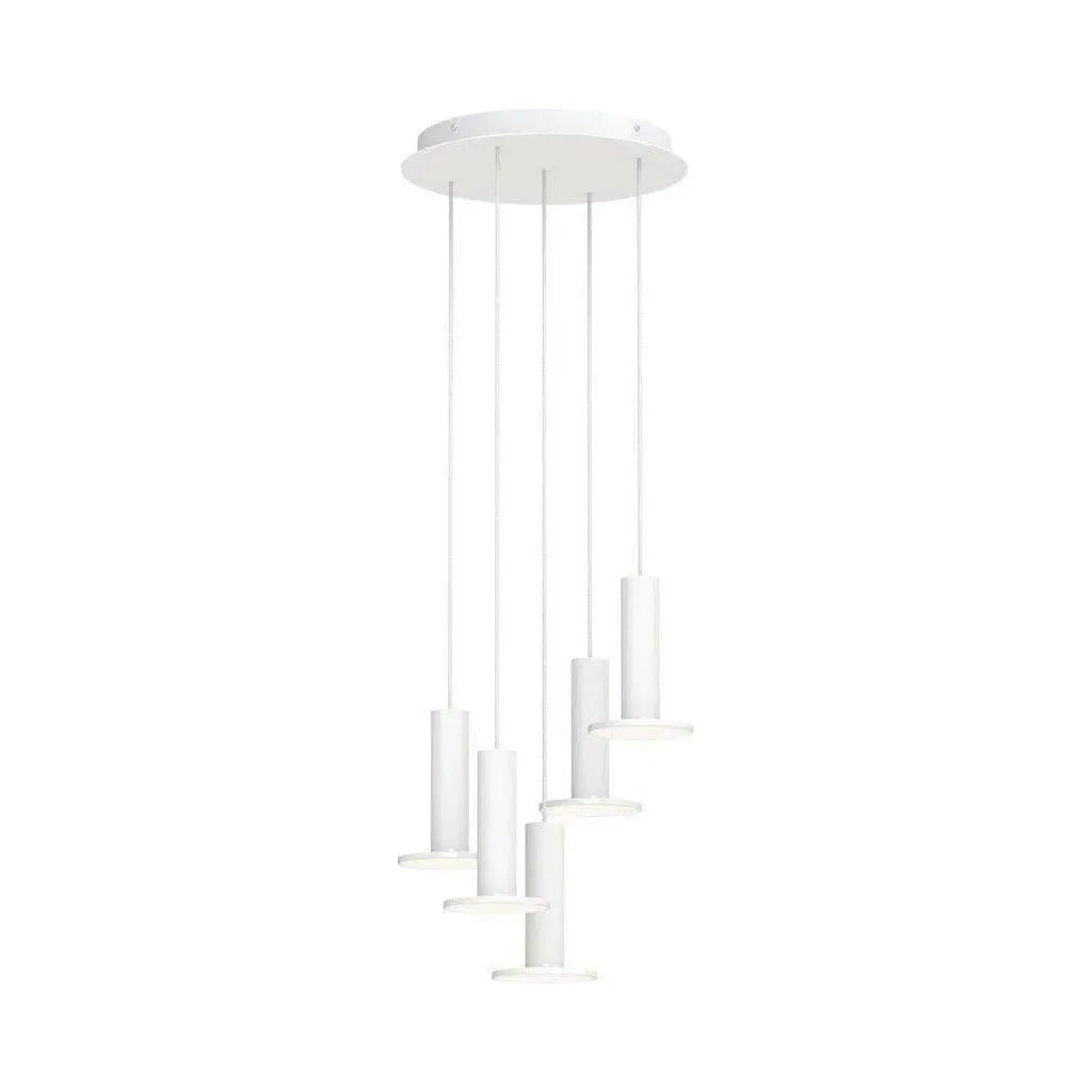 Pablo Designs - Cielo Chandelier 5 - CIEL CHND 5 WHT/WHT/WHT | Montreal Lighting & Hardware