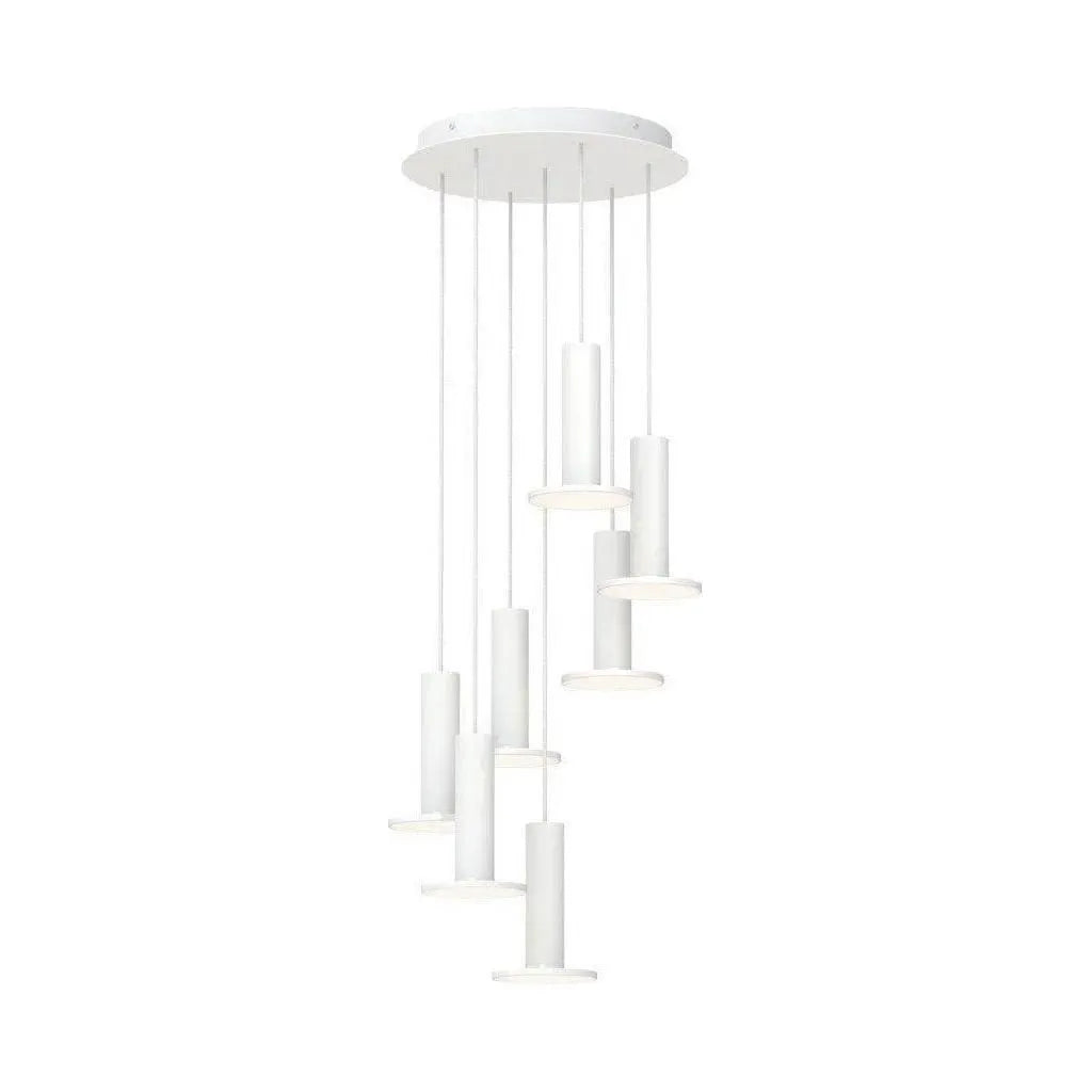 Pablo Designs - Cielo Chandelier 7 - CIEL CHND 7 WHT/WHT/WHT | Montreal Lighting & Hardware