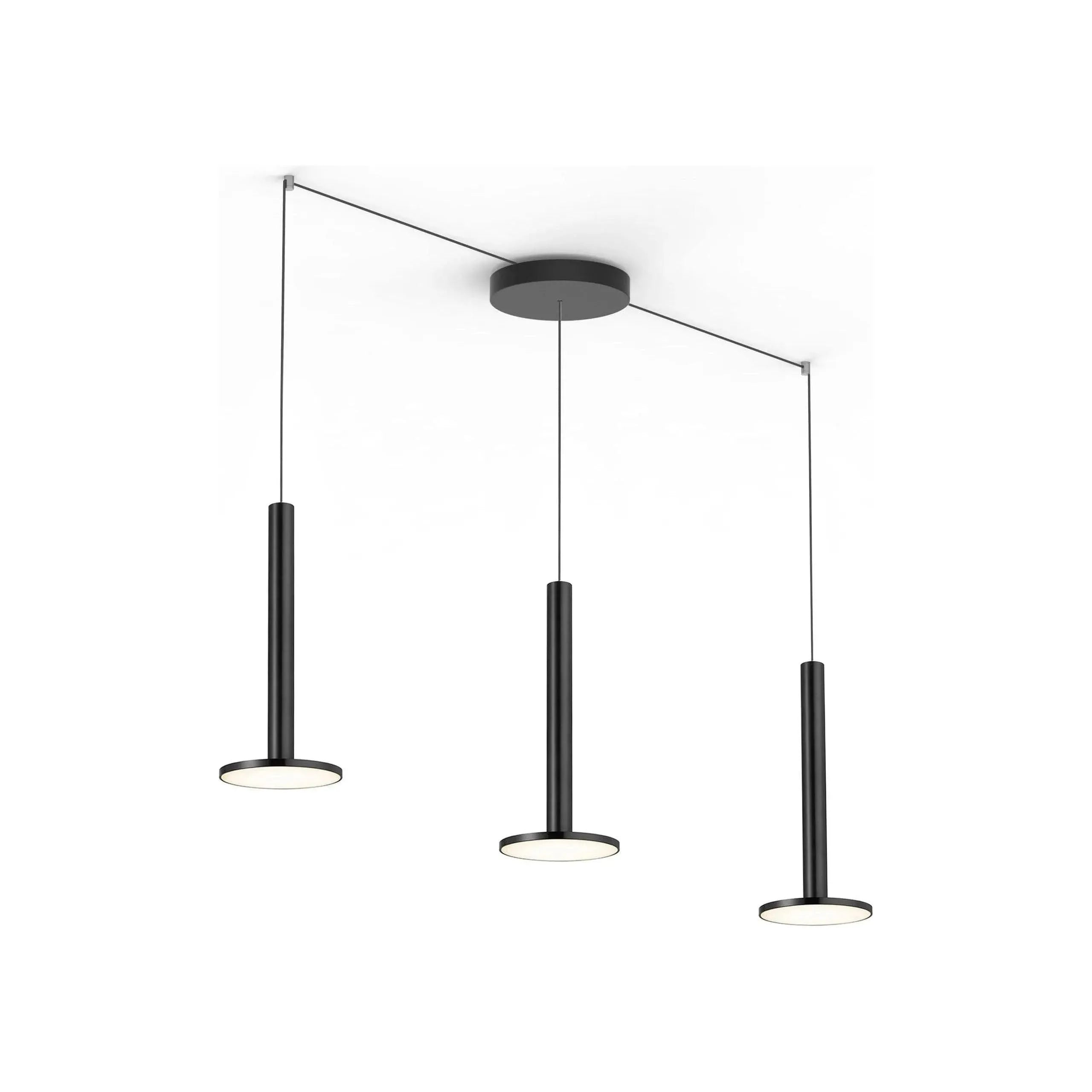 Pablo Designs - Cielo XL Multi-Light 3 - CIEL XL CAN 9 BLK + CIEL XL BLK X 3 | Montreal Lighting & Hardware