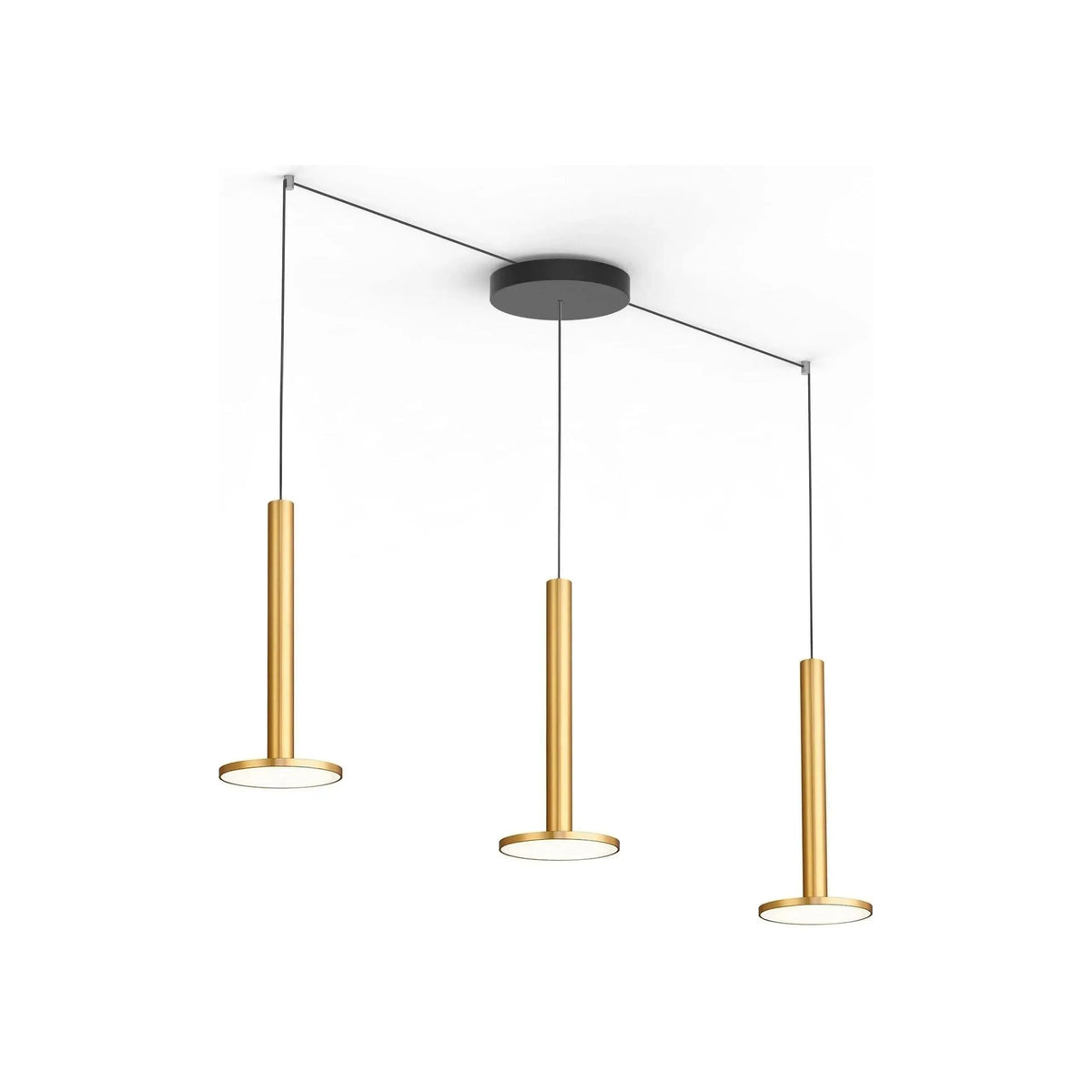 Pablo Designs - Cielo XL Multi-Light 3 - CIEL XL CAN 9 BLK + CIEL XL BRA X 3 | Montreal Lighting & Hardware