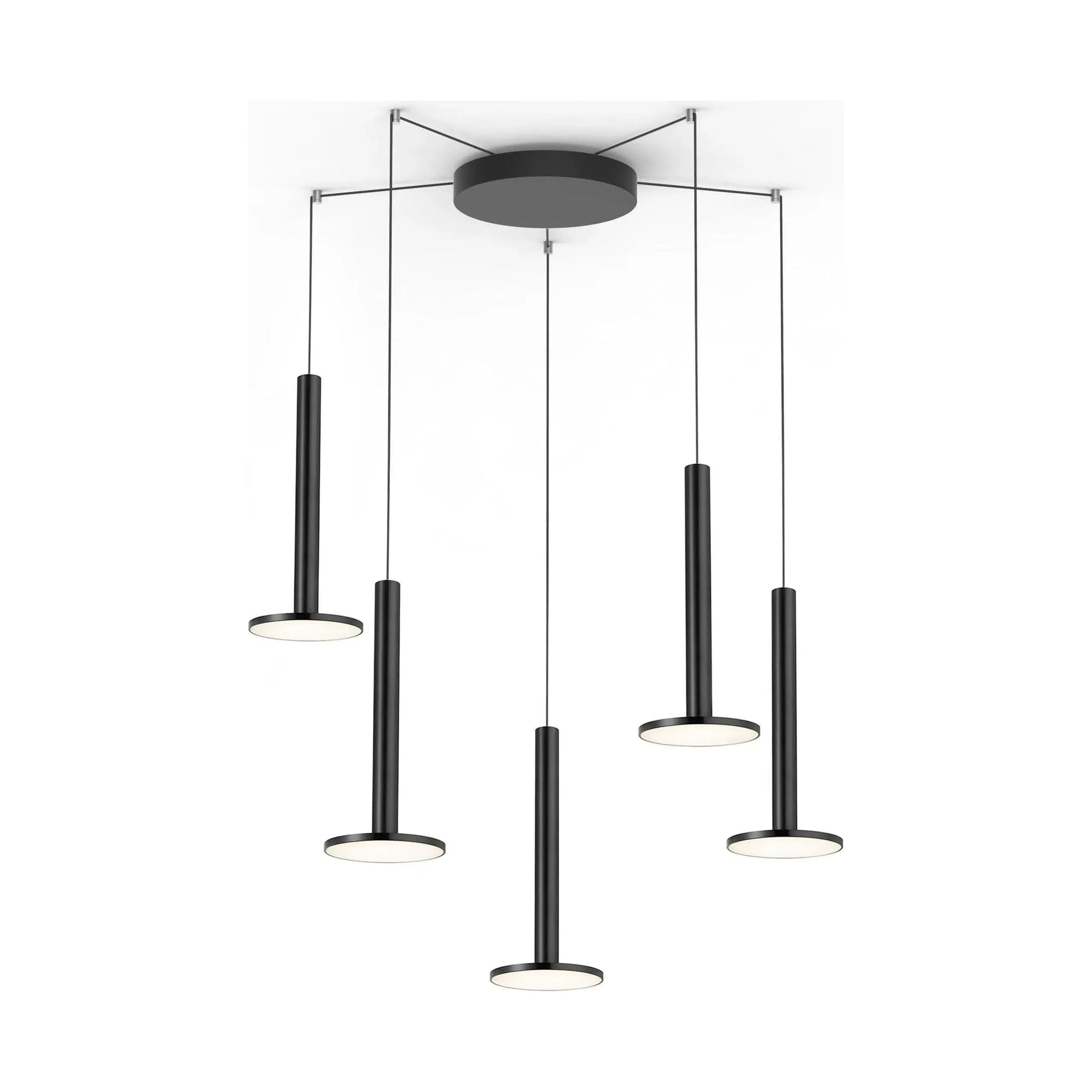 Pablo Designs - Cielo XL Multi-Light 5 - CIEL XL CAN 12 BLK + CIEL XL BLK X 5 | Montreal Lighting & Hardware