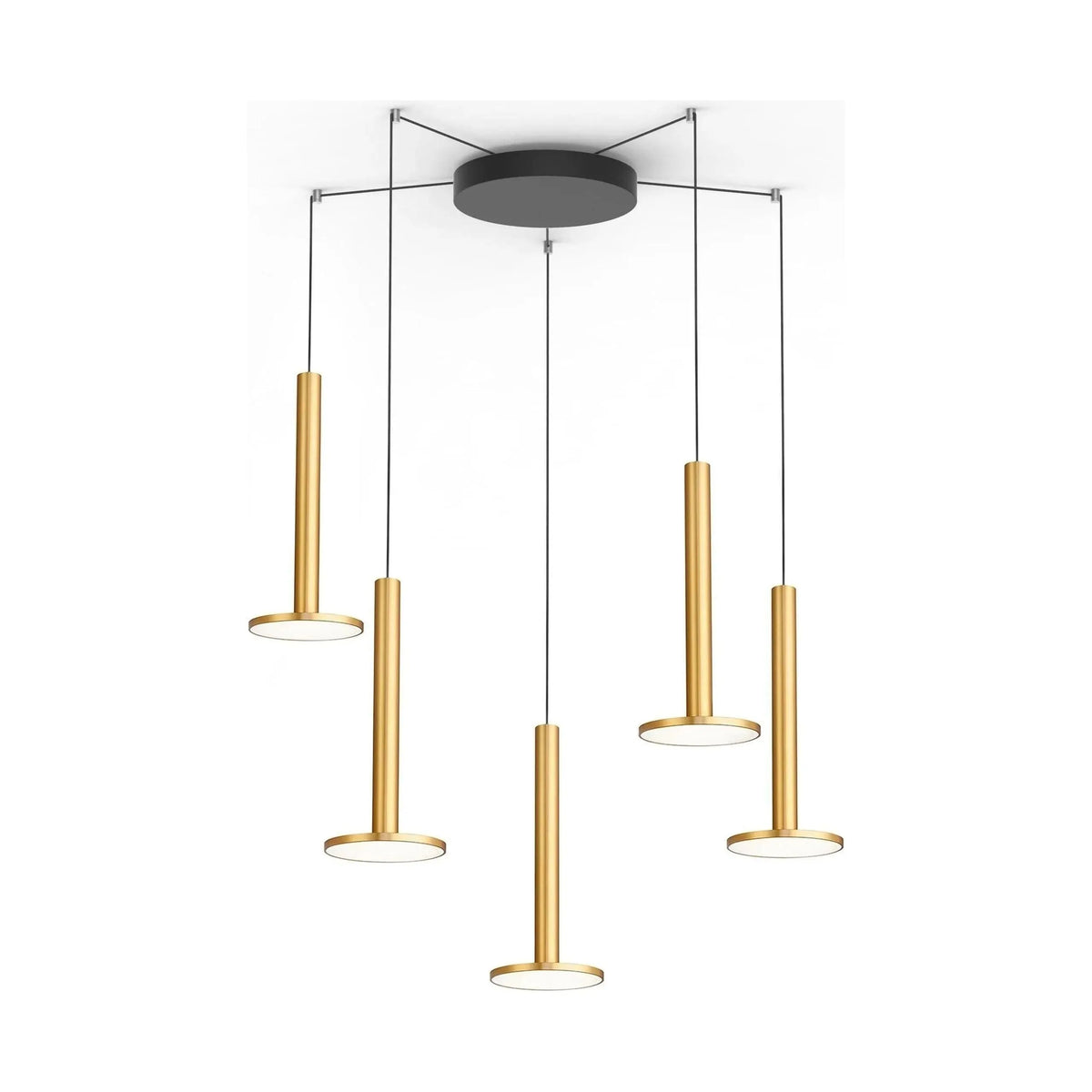 Pablo Designs - Cielo XL Multi-Light 5 - CIEL XL CAN 12 BLK + CIEL XL BRA X 5 | Montreal Lighting & Hardware