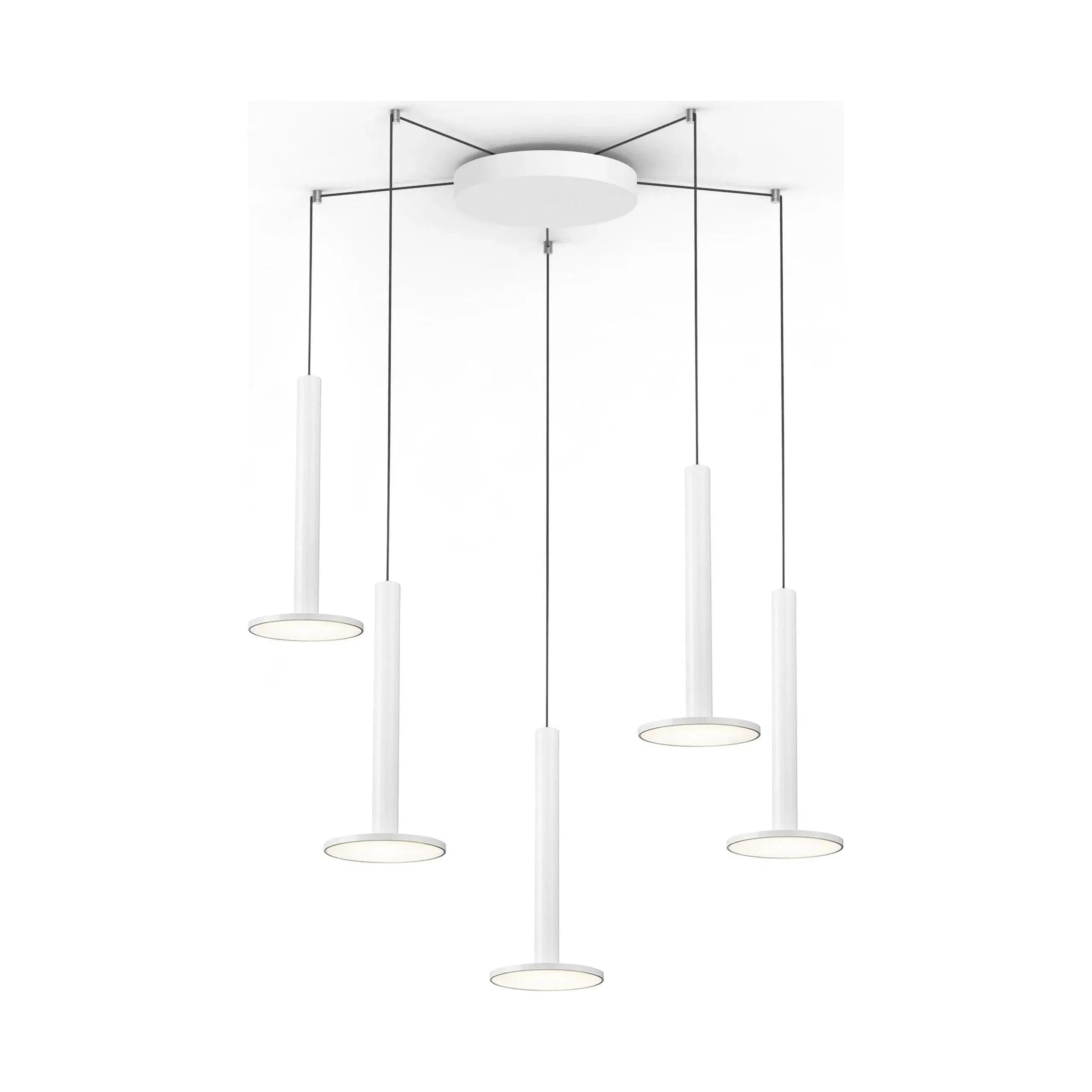Pablo Designs - Cielo XL Multi-Light 5 - CIEL XL CAN 12 WHT + CIEL XL WHT X 5 | Montreal Lighting & Hardware