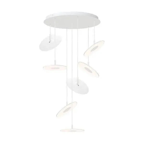 Pablo Designs - Circa Chandelier 7 - CIRC CHAN 12/7 WHT | Montreal Lighting & Hardware
