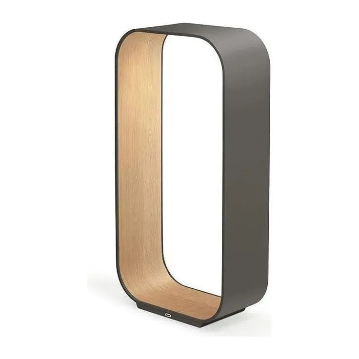 Pablo Designs - Contour Table Lamp - CONT LRG GPT/OAK | Montreal Lighting & Hardware