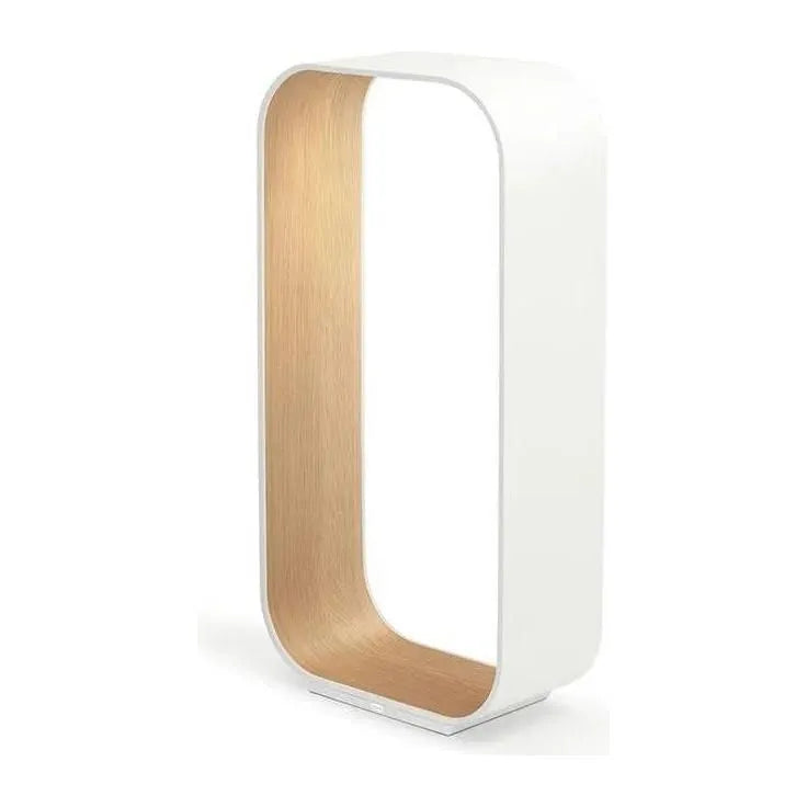 Pablo Designs - Contour Table Lamp - CONT LRG WHT/OAK | Montreal Lighting & Hardware