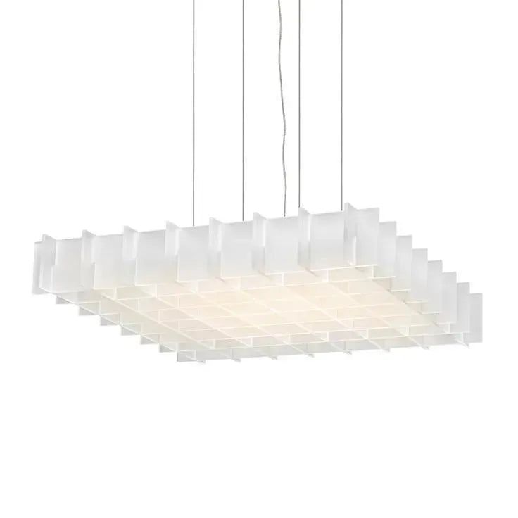 Pablo Designs - Grid Pendant - GRID 1X1 ASH | Montreal Lighting & Hardware