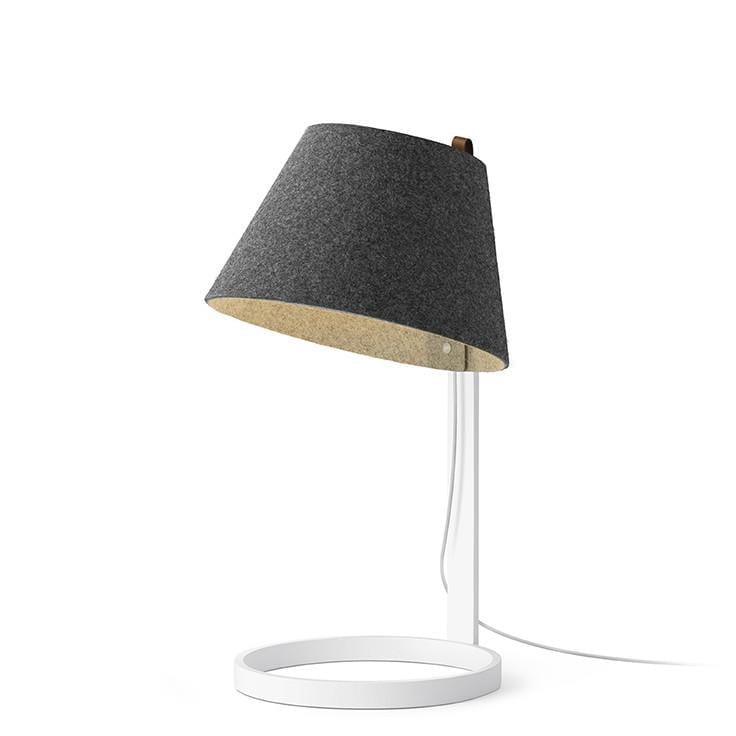 Pablo Designs - Lana Table Lamp - LANA SML TBL CHR/GRY WHT | Montreal Lighting & Hardware