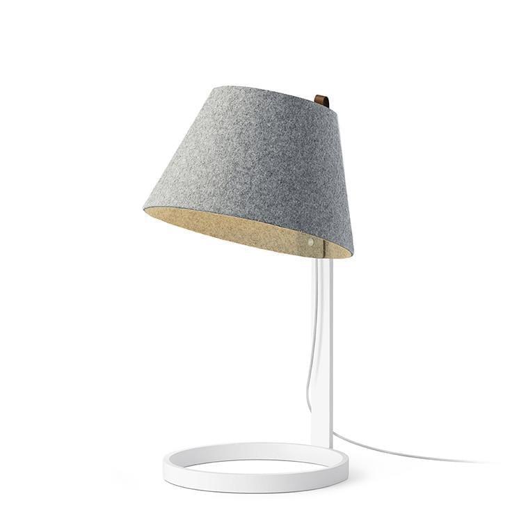Pablo Designs - Lana Table Lamp - LANA SML TBL STN/GRY WHT | Montreal Lighting & Hardware