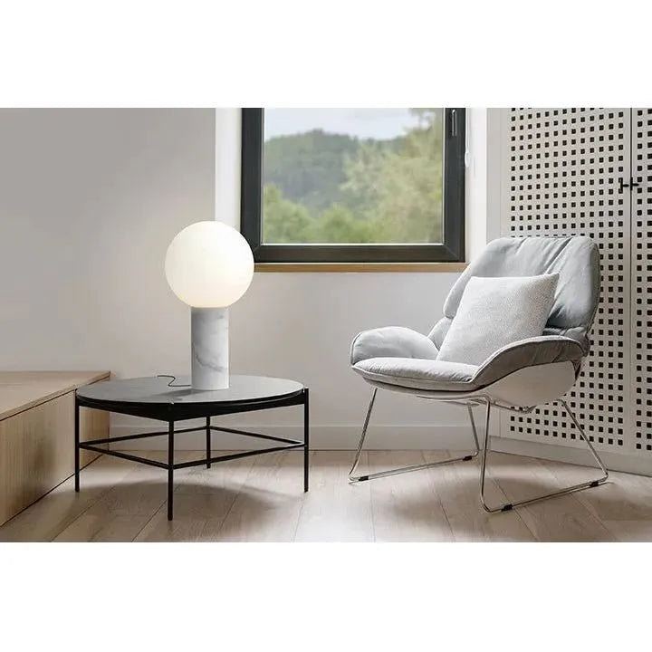 Pablo Designs - Pilar Table Lamp - PILA MRBL WHT | Montreal Lighting & Hardware