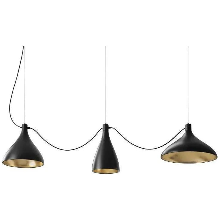 Pablo Designs - Swell String 3 Mixed - SWEL STR MIX BLK/BRA | Montreal Lighting & Hardware