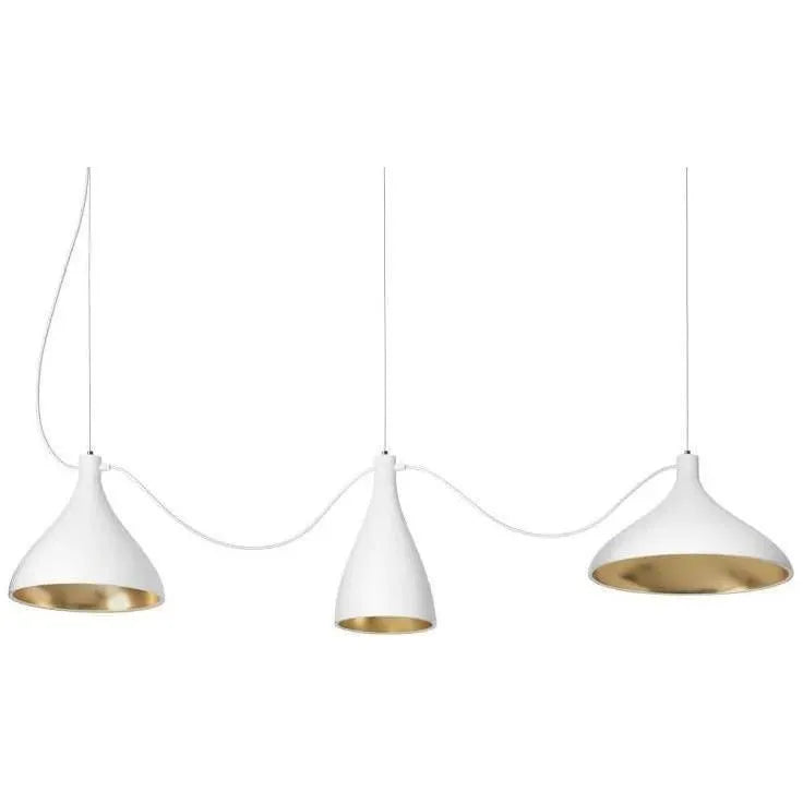 Pablo Designs - Swell String 3 Mixed - SWEL STR MIX WHT/BRA | Montreal Lighting & Hardware