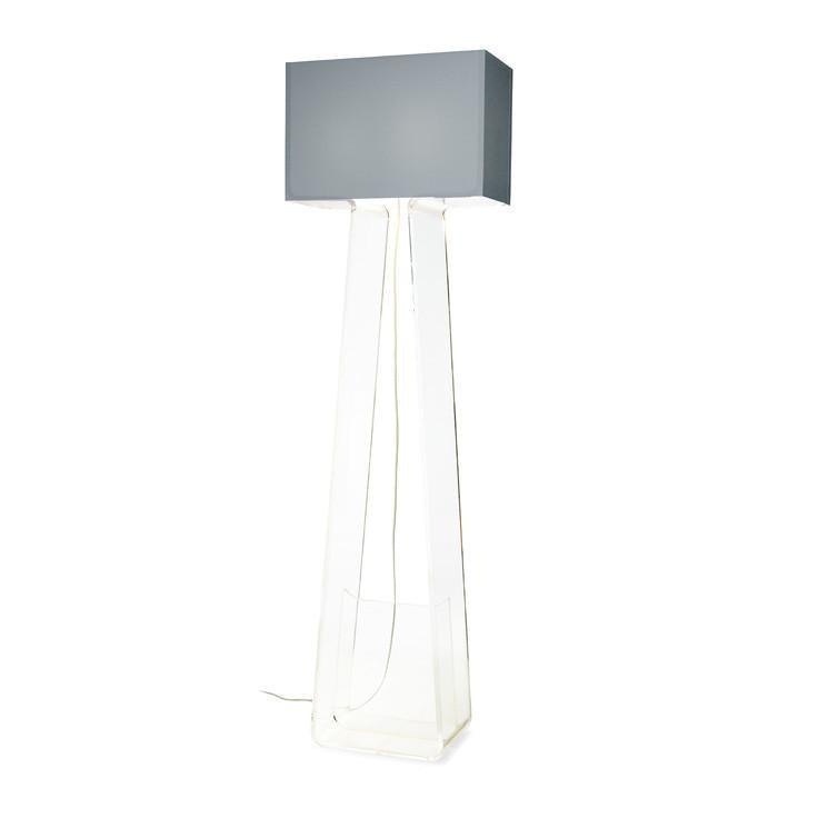 Pablo Designs - Tube Top Floor Lamp - TT 60 GRY/CLR | Montreal Lighting & Hardware