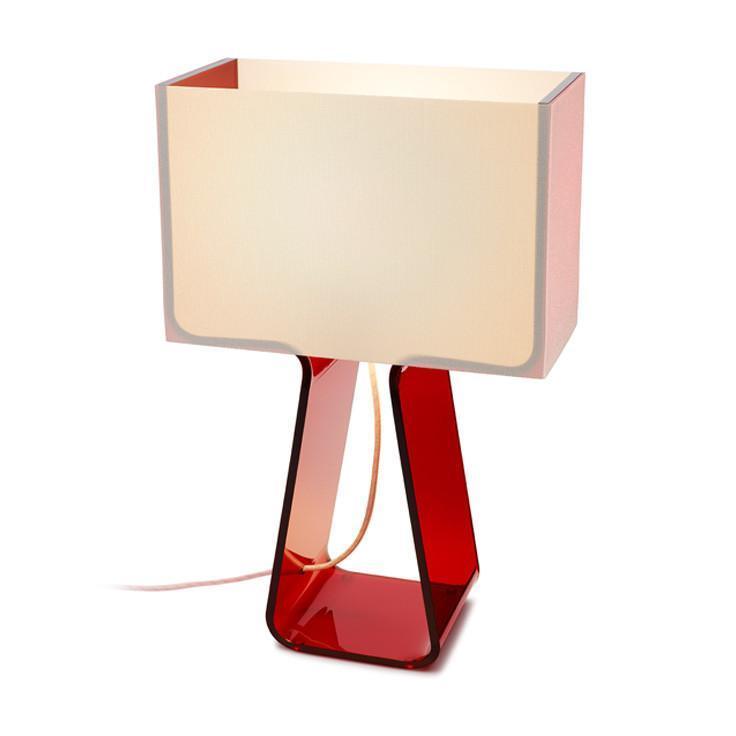 Pablo Designs - Tube Top Table Lamp - TT 14 RED | Montreal Lighting & Hardware