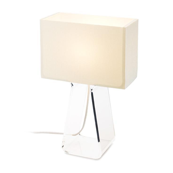 Pablo Designs - Tube Top Table Lamp - TT 14 WHT/CLR | Montreal Lighting & Hardware