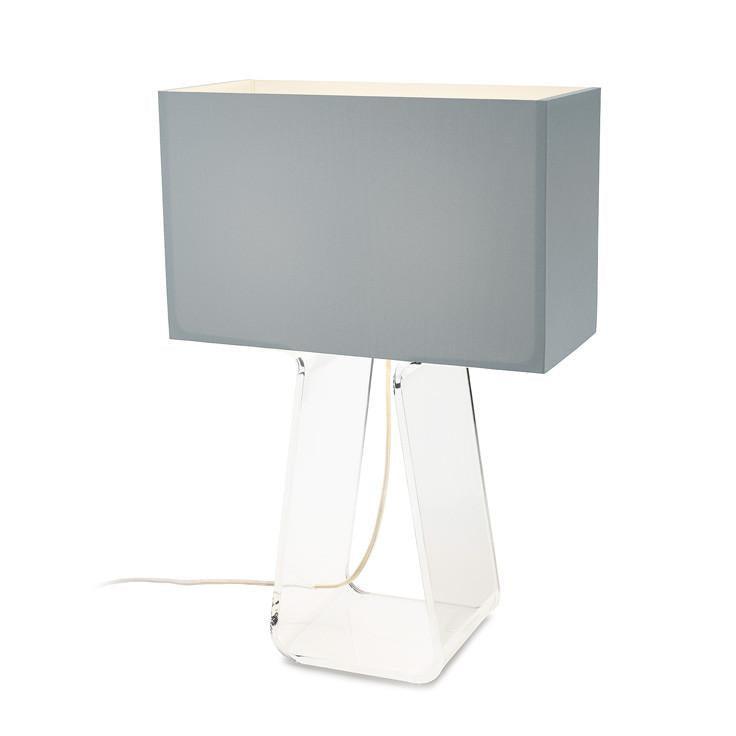 Pablo Designs - Tube Top Table Lamp - TT 21 SLV/CLR | Montreal Lighting & Hardware