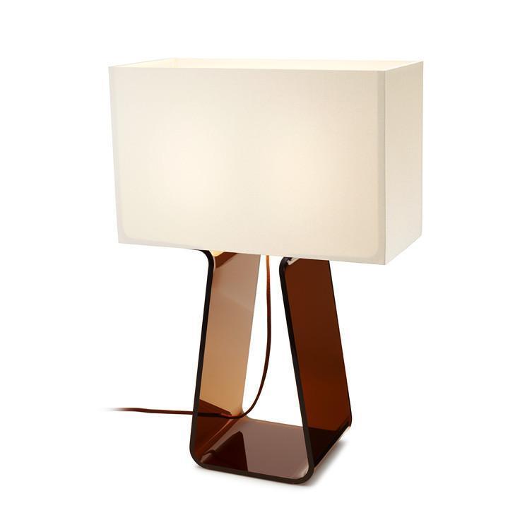 Pablo Designs - Tube Top Table Lamp - TT 21 WHT/CHR | Montreal Lighting & Hardware