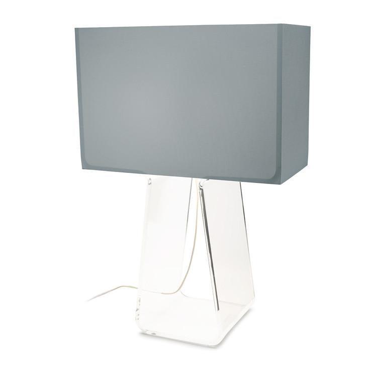 Pablo Designs - Tube Top Table Lamp - TT 27 GRY/CLR | Montreal Lighting & Hardware