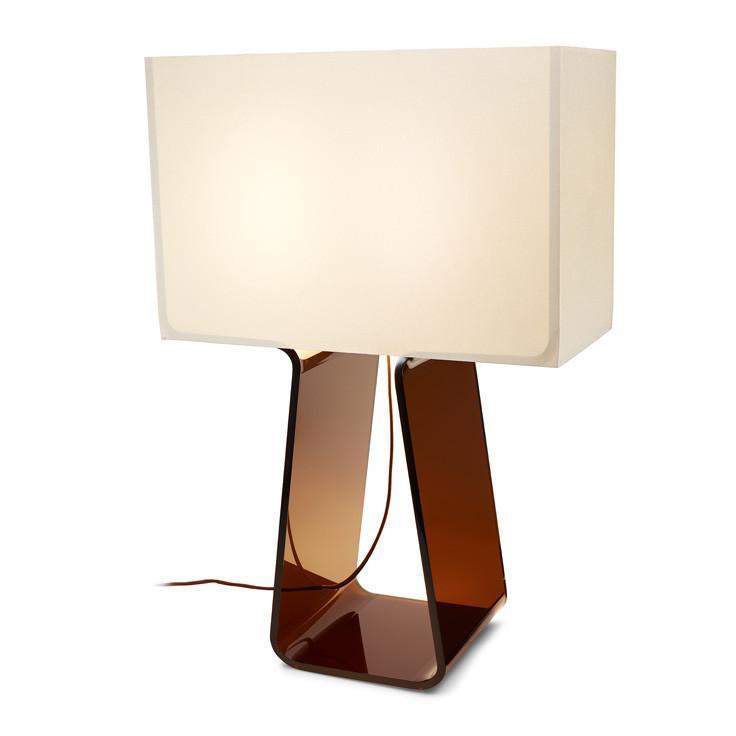 Pablo Designs - Tube Top Table Lamp - TT 27 WHT/CHR | Montreal Lighting & Hardware
