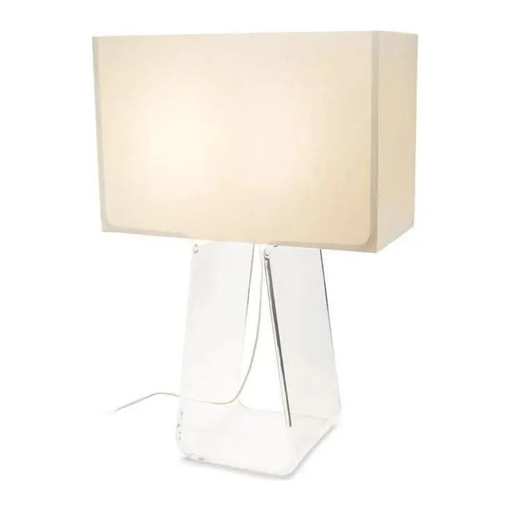 Pablo Designs - Tube Top Table Lamp - TT 27 WHT/CLR | Montreal Lighting & Hardware