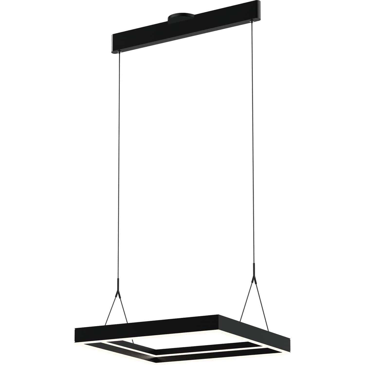 PageOne Lighting - Athena Square LED Chandelier - PP020247-SBB | Montreal Lighting & Hardware