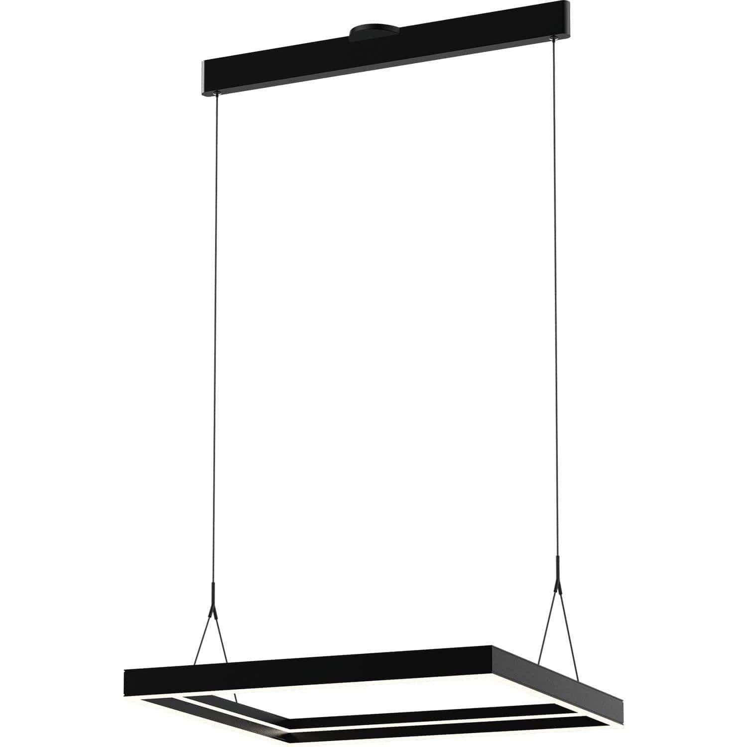 PageOne Lighting - Athena Square LED Chandelier - PP020248-SBB | Montreal Lighting & Hardware